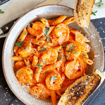 Shrimp Penne a la Vodka